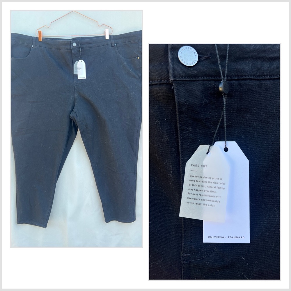 Universal Standard | Jet Black High Rise‎ Skinny Jeans (Size 34)